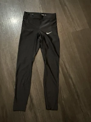 NIKE Mujer XS POWER Velocidad Ajuste Ajustado Correr Yoga 7/8 Leggings-Negro 890333 Foto 1 de 4