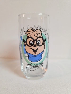 Alvin и бурундуки винтажный питьевой стакан Simon 1985 ведущий музыкальная гитара - Изображение 1 из 4