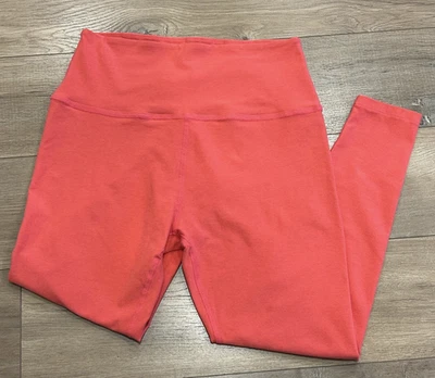 Beyond Yoga Space Dye High Waist Crop Leggings Womens Sz XL Coral Caught in Midi - Image 1 of 4