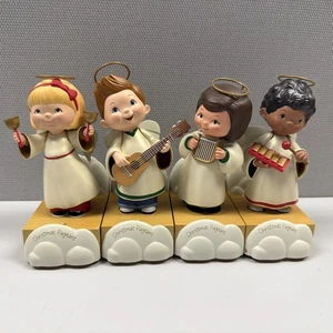 FUNCIONANDO Juego De 4 Sello Navidad Concurso Inalámbrico Niños Ángel Coro - Imagen 1 de 15