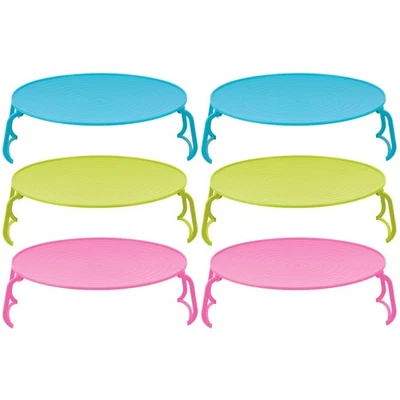  2 Count Microwave Plate Stackers Steamer Storage Rack Oven Shelf - Image 1 of 4