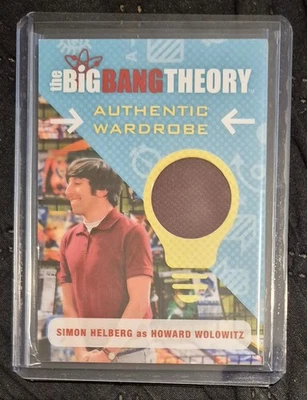 The Big Bang Theory Season 6 & 7: Authentic Wardrobe Costume Card - Howard M28 - Image 1 of 3
