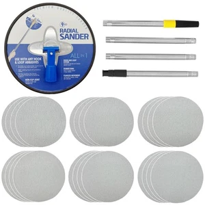 9 Inch Drywall Sander, Manual Hand Drywall Sander with Extension Pole & 24 pc... - Bild 1 von 6