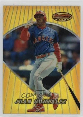 1996 Bowman's Best Refractor Juan Gonzalez #58 - Image 1 of 2