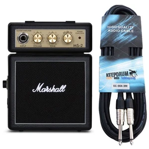 Marshall MS-2 Gitarren-Verstärker Micro Amp mit keepdrum Klinkenkabel - Bild 1 von 6