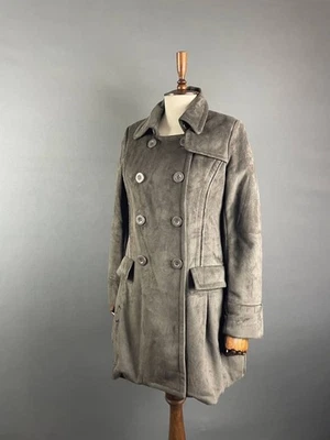 Gabardina mujer Desigual talla 38 gris poliéster manga larga chaqueta Foto 1 de 4