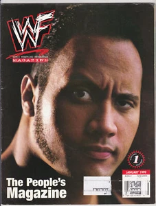 WWF Magazine January 1999 The Rock Dwayne Johnson 90s Attitude Era Wrestling - Picture 1 of 10