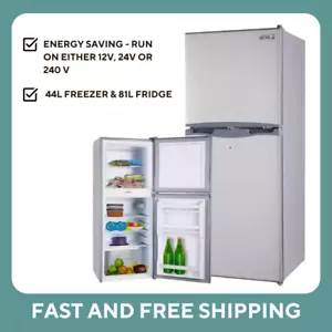 GECKO 125L Portable Fridge Freezer Camping Motorhome Caravan Upright Fridges - Picture 1 of 9