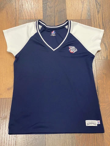 Lehigh Valley IronPigs (Phillies) Women's Majestic Jersey Like Shirt / Size XL Cover