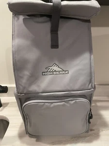 High Sierra Beach N Chill Cooler Backpack for Hiking/Biking, Steel Grey - Picture 1 of 7