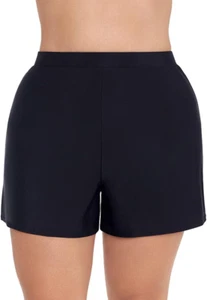 Women'S Swimwear plus Size Tummy Control High Waistline Swim Shorts Bathing Suit - Picture 1 of 4