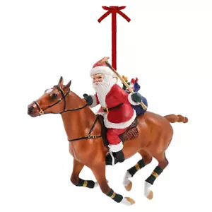700689 Breyer 2023 Polo Playing Santa Holiday Ornament NEW - Picture 1 of 1