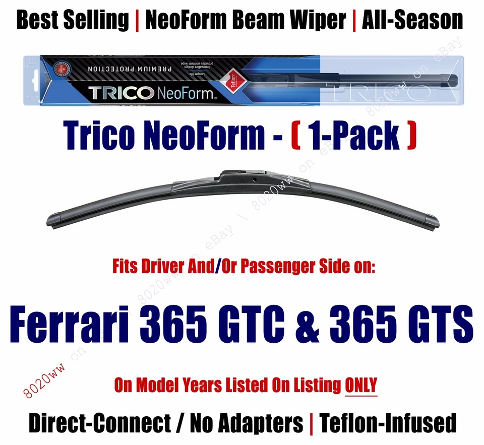 Limpiaparabrisas Super Premium NeoForm (cantidad 1) se adapta a Ferrari 365 GTC/GTS 1970 - 16140 Foto 1 de 1