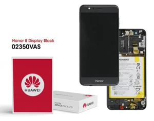 Huawei Honor 8 OEM Service Part Screen Inc. Battery 02350VAS- Black - Photo 1 sur 5