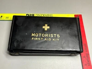 Vintage Motorists First Aid Black Vinyle Kit Pre-owned - Picture 1 of 9