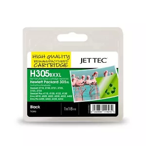 Jettec HP305XL Black Compatible Ink Cartridge For HP Deskjet 2700 2723 2720 - Picture 1 of 1