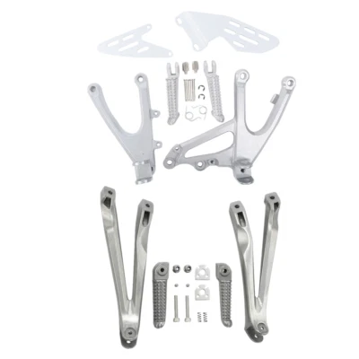 Soporte estriberas conductor pasajero apto para Yamaha YZF R1 YZF-R1 YZFR1 2007-2008 Foto 1 de 4