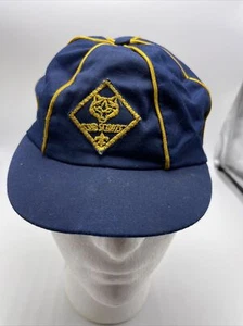 Cub Scouts BSA Mütze Cap Beanie Vintage blau gold bestickt  - Bild 1 von 9