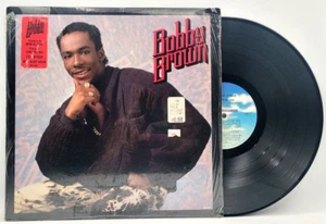 BOBBY BROWN - KING OF STAGE - R&B SOUL LP RECORD IN SHRINK HYPE STICKER - Picture 1 of 2