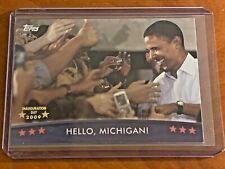 Rare Gold Foil 2008 Topps Barack Obama Inaugural Edition Card #40 Michigan