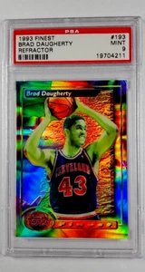 1993 1993-94 Topps Finest Refractor #193 Brad Daugherty PSA 9 *Only 3 Higher* - Picture 1 of 3