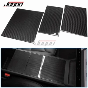 Cubierta de caja de almacenamiento para consola central interior de carbono para Tesla Model 3 2024-2025 - Imagen 1 de 12