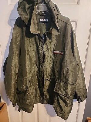 Vintage Kenneth Cole Reaction Outerwear Rain Jacket Windbreaker Green Mens Large - Image 1 of 4
