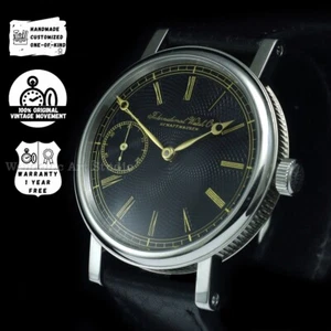 Vintage IWC Men’s Watch | 1940s Swiss Movement, Custom Dial, Restored & Handmade - Picture 1 of 14