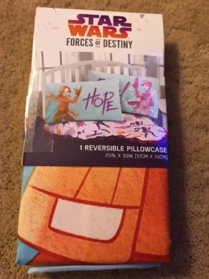 Fronha Star Wars Forces Of Destiny para meninas tamanho padrão - Imagem 1 de 3