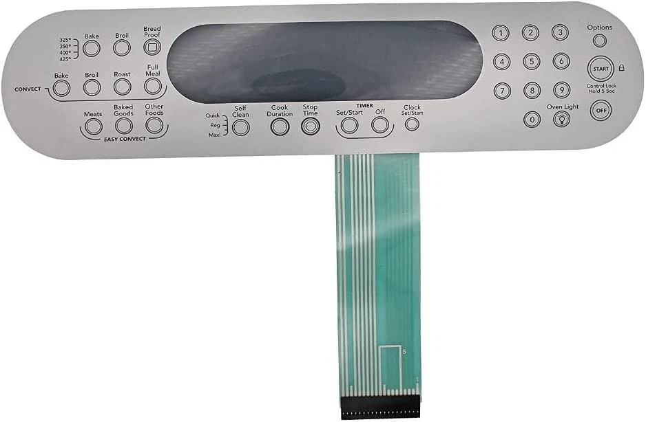 QRINNOVATIONS Metal Plate Switch Membrane switch compatible with Whirlpool Oven 9756559ES