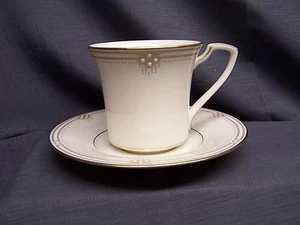 NORITAKE "SATIN GOWN" PATTERN CUP AND SAUCER - Picture 1 of 5