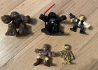 Star Wars Galactic Heroes 2001 LFl Darth Vadar Chewbacca Han Solo C-3PO Mace