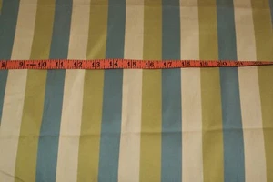 Home Decor Green Stripe Fabric Sewing Craft 1 Yd + x 60 Wide - Picture 1 of 2