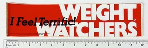 1978 Weight Watchers Bumper Sticker Decal - Picture 1 of 2