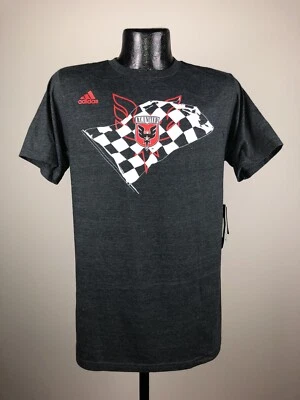 Men's Adidas D.C. United Black Feel Good Dual Blend Soccer Tee Shirt NWT Large - Image 1 of 4