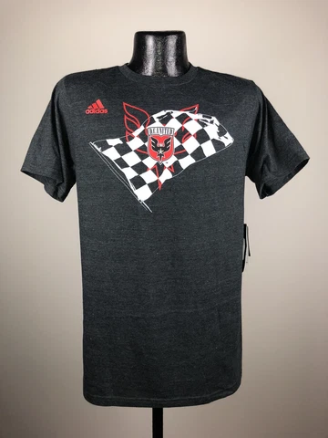 Men's Adidas D.C. United Black Feel Good Dual Blend Soccer Tee Shirt NWT 2XL Cover