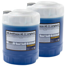 Kühlerfrostschutz Konzentrat MANNOL AG11 Longterm -40°C 2x 10 Liter blau