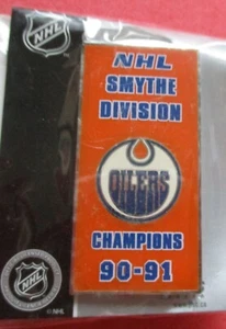 Edmonton Oilers Smythe Division Champions 90/91 NHL Hockey Pin - Picture 1 of 1