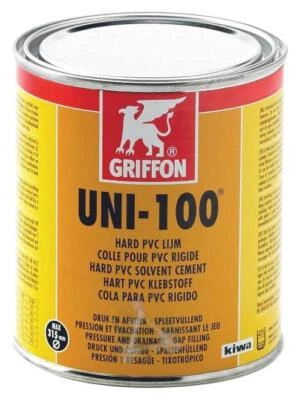 PIPEWORK SUPPLIERS GRIFFON UNI-100 PVC ZEMENT - 250ml & 500ml