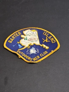 PARCHE VINTAGE BARTER ISLAND ALASKA OUTDOOR CLUB HOMBRE - Imagen 1 de 3