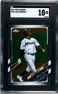 2021 Topps Chrome Jazz Chisholm Rookie RC #144 Marlins SGC 10 - Bild 1 von 2