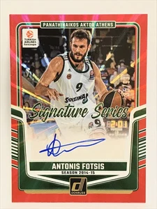 2024-25 Donruss Baloncesto Euroliga Antonis Fotsis AUTO ROJO #36/99 - Imagen 1 de 2
