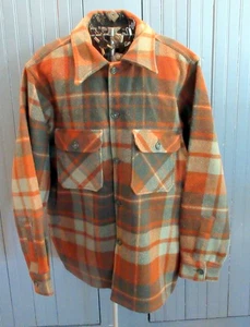 Chaqueta Camisa a Cuadros de Lana Woolrich De Colección Para Hombres 42 Grande LS EXC - Imagen 1 de 4