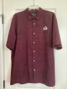 Colorado Avalanche Chiliwear Hawaiihemd Herren große Knopfleiste Kurzarm - Bild 1 von 10