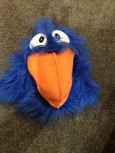 Blauer Vogel Handpuppe mit orangefarbenem Schnabel Quietscher OTC - Bild 1 von 5