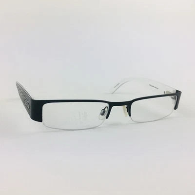 TOMMY HILFIGER eyeglasses BLACK HALF RIMLESS glasses frame MOD: TH26 BLKWHT - Image 1 of 4