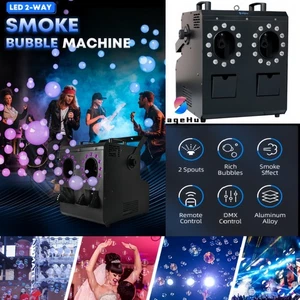 900w Bubble Fog Led 3IN1 Machine Party Stage Wedding DJ Disco RGB Smoke Machine - Picture 1 of 7