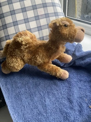 Aurora Lying Down Camel Soft Plush Toy - approx 12” long - Image 1 of 4