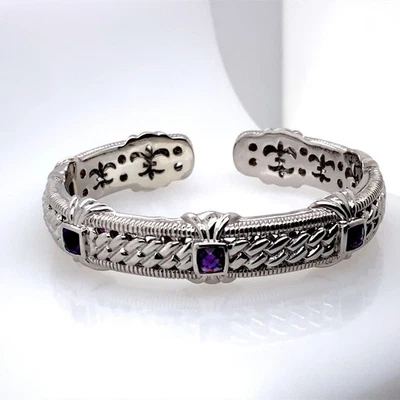 Brazalete Judith Ripka Amatista Plata de Ley (DG7157966) Foto 1 de 4