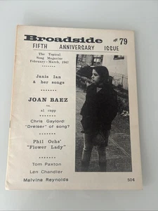 Broadside Issue #79-1967 PHIL OCHS- 5TH ANNIVERSARY ISSUE  Sheet Music Booklet - Picture 1 of 7
